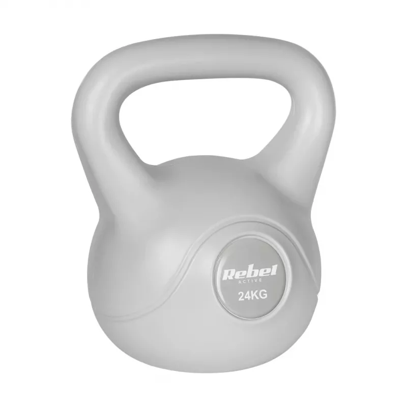 Rebel Active Bitumen kettlebell 24 kg, grijs (RBA-2322G-24)