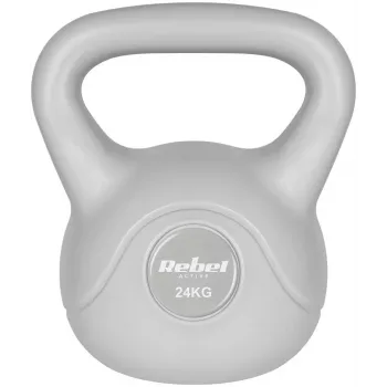 Rebel Active Bitumen kettlebell 24 kg, grijs (RBA-2322G-24)