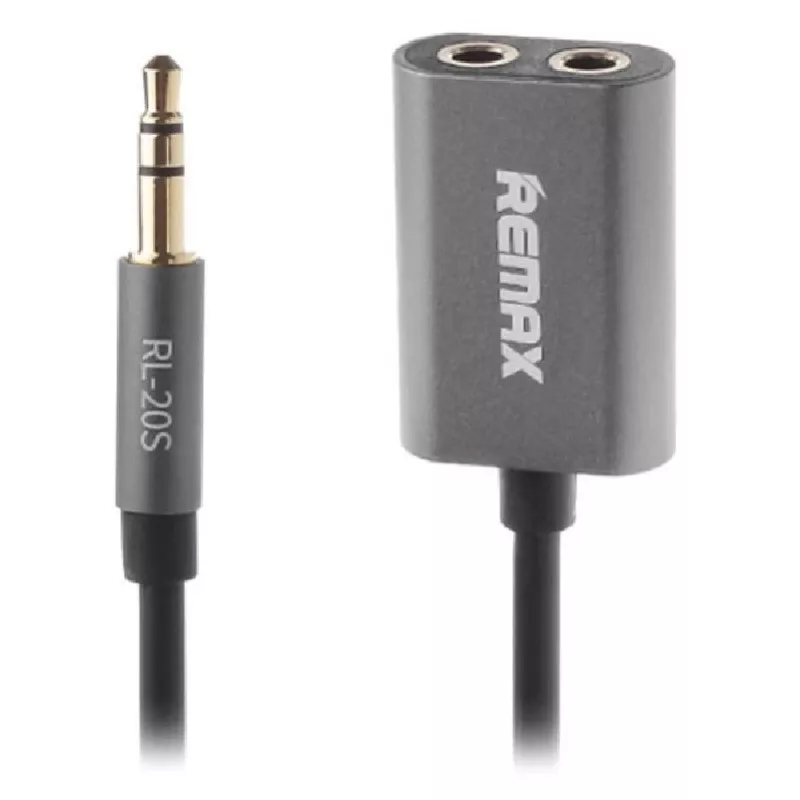 REMAX Qulmax 3,5mm Share Jack-kabel RL-20S grijs