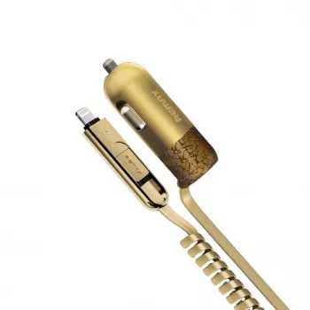 REMAX Universele Finchy RCC103 autolader goud