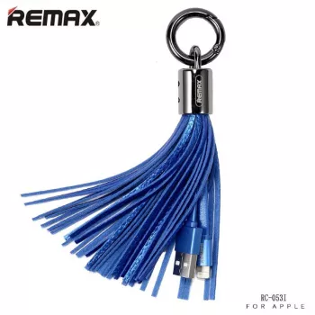 REMAX Universele Tassels Ring datakabel voor Lightning blauw