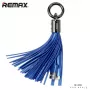 REMAX Universele Tassels Ring datakabel voor Lightning blauw