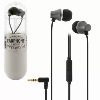 REMAX universele WI80 zwarte bedrade in-ear hoofdtelefoon met microfoon