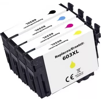 Renkforce compatibele inktpatronen-combipack voor Epson 603XL (zwart, cyaan, magenta, geel) RF-I-E-603XLBKCMY4PK RF-7187228