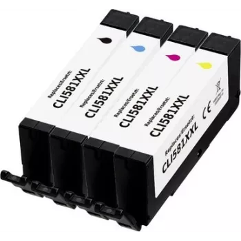 Renkforce compatibele inktpatronen multipack voor Canon CLI-581 XXL zwart cyaan magenta geel (RF-6953996)