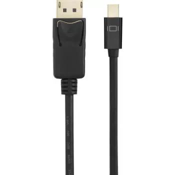 Renkforce Mini DisplayPort naar DisplayPort-kabel 1,5 m zwart vergulde contacten RF-4538174
