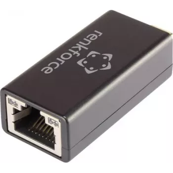 Renkforce RF-3386050 USB-C naar RJ-45 Gigabit Ethernet-adapter zwart