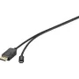 Renkforce RF-4538166 USB-C naar DisplayPort-adapterkabel 1,8 m zwart 4K@60Hz