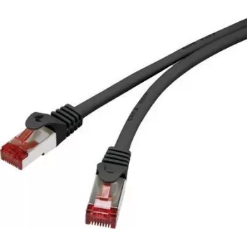 Renkforce RF-4737380 Cat6 S/FTP patchkabel, 1 m, vergulde RJ-45, grijs