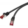 Renkforce RF-4737380 Cat6 S/FTP patchkabel, 1 m, vergulde RJ-45, grijs