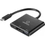Renkforce RF-5133676 USB-C naar HDMI multiport-adapter met Power Delivery & USB-A, 4K, 20 cm, zwart