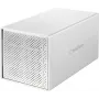 Renkforce RF-5587610 4-bay SATA-harde-schijfbehuizing, 2,5/3,5 inch, USB 3.2 Gen 1, aluminium, 80mm ventilator