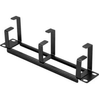 Renkforce RF-7116956 10 inch netwerkkast kabelmanagementpaneel 1U zwart