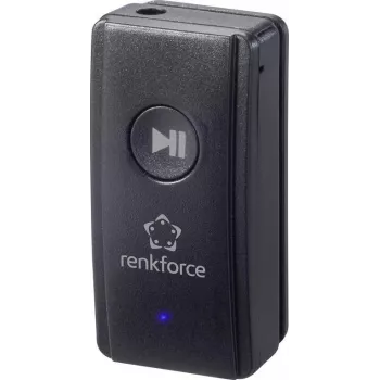 Renkforce RF-BAR-100 Bluetooth muziekontvanger, Bluetooth 4.2, 10 m bereik, 3,5 mm jack, zwart RF-4470378