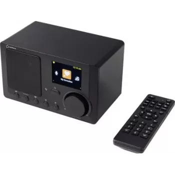 Renkforce RF-IR-MONO2 internet tafelradio met Bluetooth, DLNA, wekkerfunctie, zwart (RF-7191140)