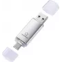Renkforce RF-USBOS-240 USB-stick 128 GB zilver USB-A & USB-C RF-7577906