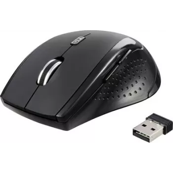 Renkforce RF-WM-210 ergonomische draadloze optische muis zwart 1600 DPI 6 knoppen RF-5827190