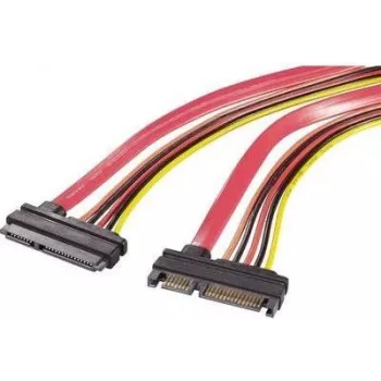Renkforce SATA data- & stroom combo verlengkabel 0,5 m rood 1391526