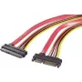 Renkforce SATA data- & stroom combo verlengkabel 0,5 m rood 1391526