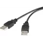Renkforce USB 2.0 kabel A naar A 1,8m zwart verguld RF-4463037