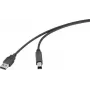 Renkforce USB 2.0 kabel USB-A stekker naar USB-B stekker 2 m zwart RF-6830428