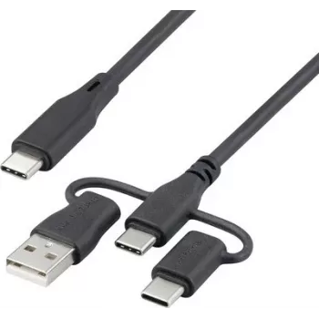 Renkforce USB 2.0 USB-C oplaadkabel 3m zwart RF-6615910