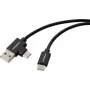Renkforce USB 2.0 USB-C naar USB-A kabel 1m zwart RF-7116120