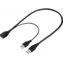 Renkforce USB 3.0 verlengkabel USB-A stekker naar USB-A bus 0,5 m zwart RF-5719752
