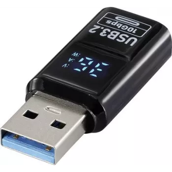 Renkforce USB 3.2 Gen 2-adapter, USB-A-stekker naar USB-A-bus, 10 Gbps, zwart RF-6826676