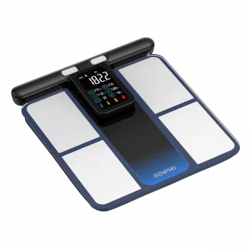 RENPHO MorphoScan MSC01 weegschaal, zwart/zilver, USB-C, Bluetooth