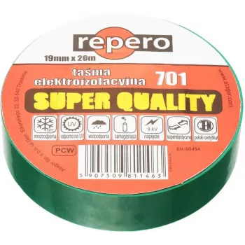 REPERO 701 groene PVC-isolatieband 19 mm x 20 m