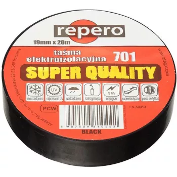 REPERO 701 grijze PVC-isolatieband 19 mm x 20 m