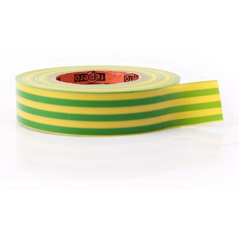 REPERO 701 geel-groen PVC-isolatietape 19mm x 20m