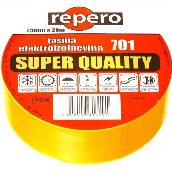 REPERO 701 gele isolatietape 19mm x 20m