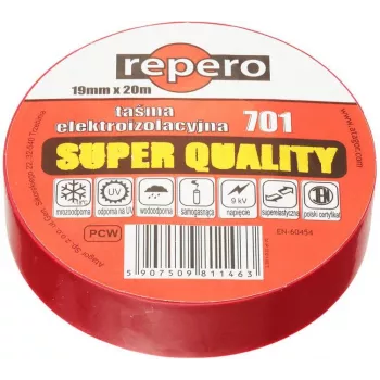 REPERO TTE701S2-0019-20 rode PVC-isolatieband 19 mm x 20 m