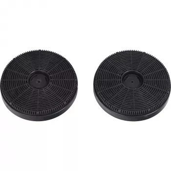 RESPEKTA actiefkoolfilter MIZ8000 zilver/zwart 2 stuks rond