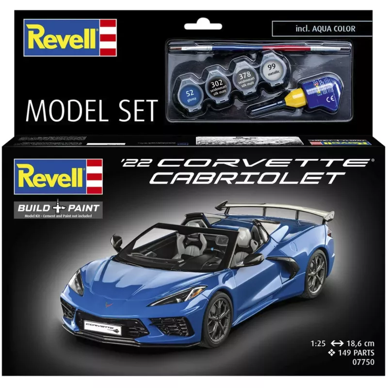 Revell modelset Corvette C8 Cabriolet schaal 1:25