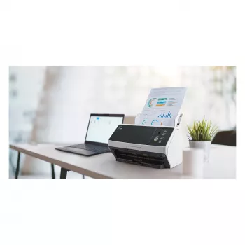 Ricoh fi-8150 duplex documentscanner met 100-vel ADF, 50 ppm/100 ipm, USB 3.2 & gigabit ethernet, 600 dpi, Clear Image Capture