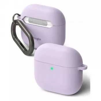 Ringke AirPods 4 hoesje siliconen lichtpaars