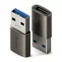 Ringke converter USB-stekker naar USB-C-bus (2 stuks) gunmetal