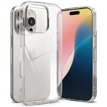 Ringke Fusion Clear Case voor iPhone 16 Pro Max – Transparante Hybride Beschermhoes