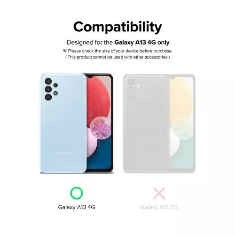 Ringke Galaxy A13 4G cameraschutz Full Cover glas (3-pack) zwart