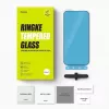 Ringke iPhone 15/16 Screen Protector Privacy Tempered Glass 9H met installatiehulp transparant