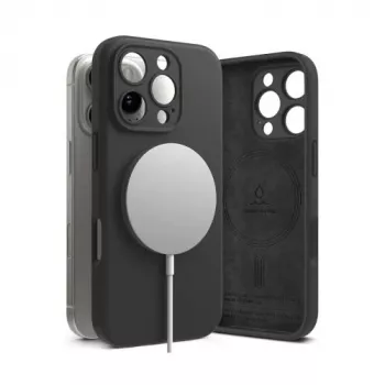 Ringke iPhone 16 Pro hoes siliconen magnetisch zwart