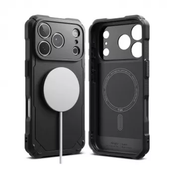 Ringke iPhone 17 Pro Max-hoes Rugged Gear Magnetic zwart