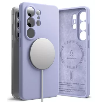 RINGKE silicone Magnetic MagSafe-hoes voor Samsung Galaxy S26 Ultra - lavendel