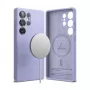 Ringke silicone magnetische MagSafe case voor Samsung Galaxy S25 Ultra lavendel