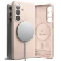 Ringke Silicone Magnetic MagSafe Case voor Samsung Galaxy S26 - Pink Sand