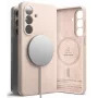 Ringke Silicone Magnetic MagSafe Case voor Samsung Galaxy S26+ Plus - Pink Sand