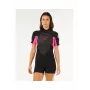 Rip Curl Omega Back Zip Springsuit - Zwart/Roze - Dames - Maat S